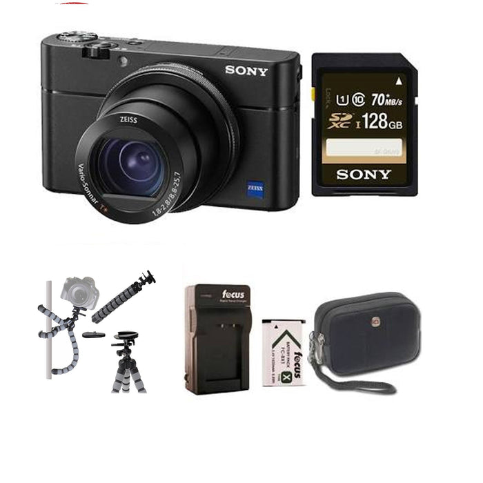 Sony DSC-RX100M5 Cyber-shot Digital Camera w/ 128GB Memordy Card Bundle |  NJ Accessory/Buy Direct & Save