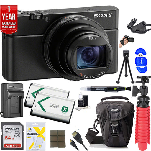 Sony Cyber-shot DSC-RX100 VI Digital Camera + 64GB Dual Battery Accessory Kit