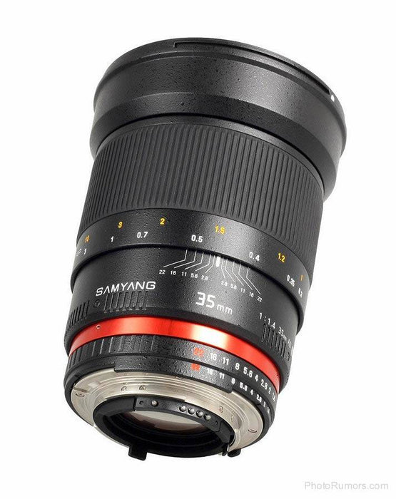 Rokinon 35mm f/1.4 AS UMC Lens for Micro Four Thirds Mount