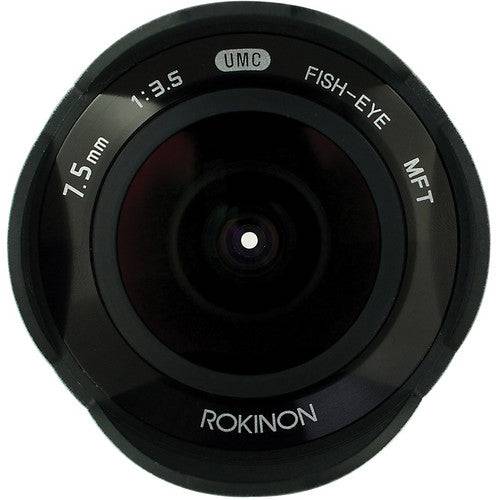 Rokinon 7.5mm f/3.5 Ultra Wide-Angle Fisheye Lens for Micro 4/3 (Black)