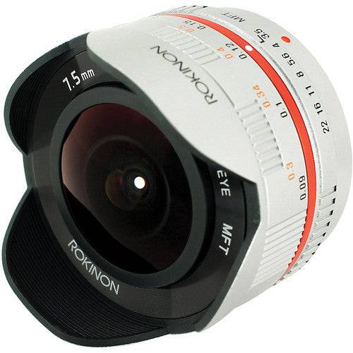 Rokinon 7.5mm f/3.5 Ultra Wide-Angle Fisheye Lens for Micro 4/3 (Silver)