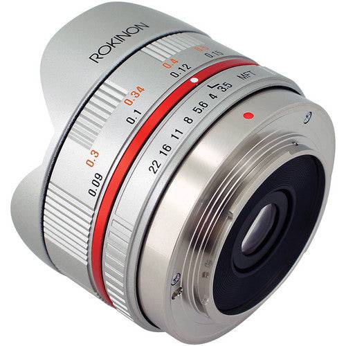 Rokinon 7.5mm f/3.5 Ultra Wide-Angle Fisheye Lens for Micro 4/3 (Silver)