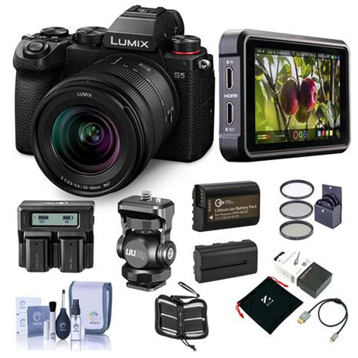 Panasonic Lumix DC-S5 Mirrorless Digital Camera with 20-60mm Lens Supreme Bundle