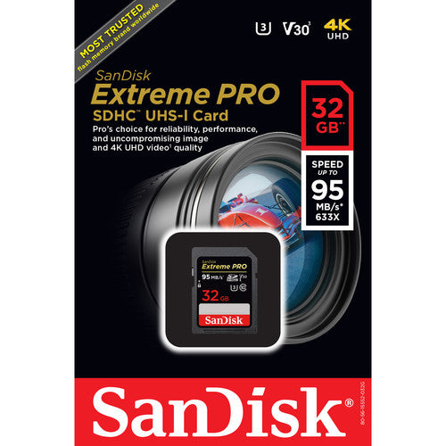 SanDisk 32GB Extreme PRO SDHC UHS-I Memory Card