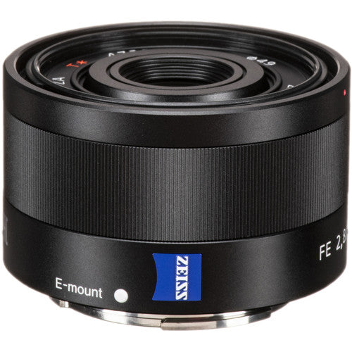 Sony Sonnar T* FE 35mm f/2.8 ZA Lens - w/ 2X 64GB Memory Cards