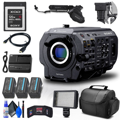 Sony PXW-FX9 XDCAM 6K Full-Frame Camera System (Body Only) with Sony 120GB G Series XQD Essential Package