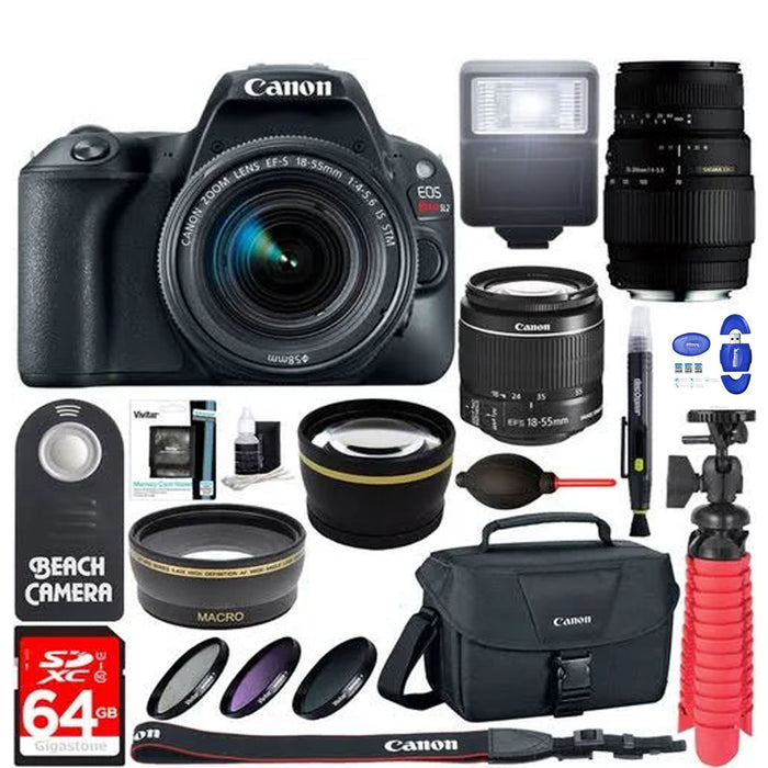 Canon EOS Rebel SL2/250D/SL3 DSLR Camera with 18-55mm Lens & 70-300mm Lens| Accessory Kit