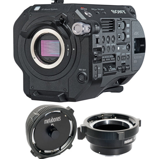 Sony PXW-FS7M2 4K XDCAM Super 35 Camcorder with Metabones MB_PL-E-BT1 PL to E-Mount Adapter with Internal Flocking