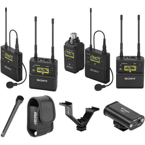 Sony UWP-D Two-Receiver Camera-Mount Wireless Combo Microphone System Kit