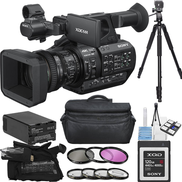 Sony PXW-Z280 4K 3-CMOS 1/2&quot; Sensor XDCAM Camcorder W/ Sony 120GB G Series XQD Memory Card Bundle