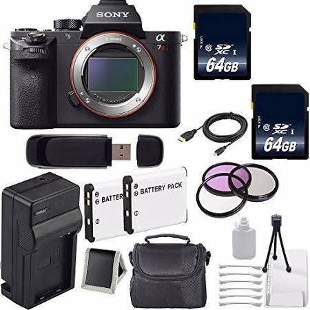 Sony Alpha a7R II Mirrorless Digital Camera 62mm 3 Piece Filter Kit Bundle