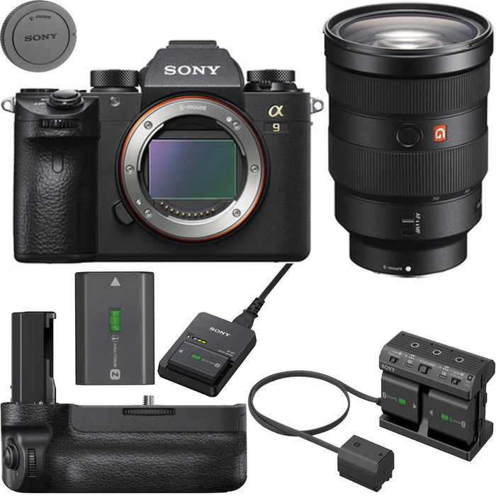 Sony Alpha a9 Mirrorless Digital Camera with 24-70mm f/2.8 Lens and Vertical Grip Kit