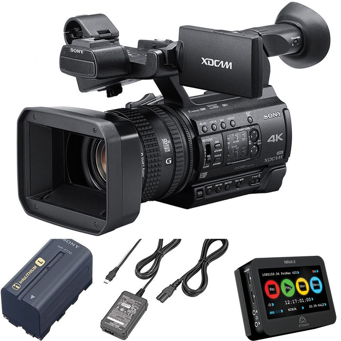 Sony PXW-Z150 4K XDCAM Camcorder Atomos Ninja- 2 Starter Bundle