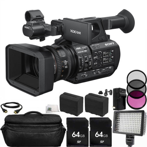 Sony PXW-Z190 4K 3-CMOS 1/3&quot; Sensor XDCAM Camcorder 64GB BUNDLE 14PC ACCESSORY KIT