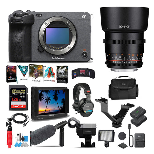 Sony FX3 Full-Frame Cinema Camera With Rokinon 85mm T1.5 Cine DS and More