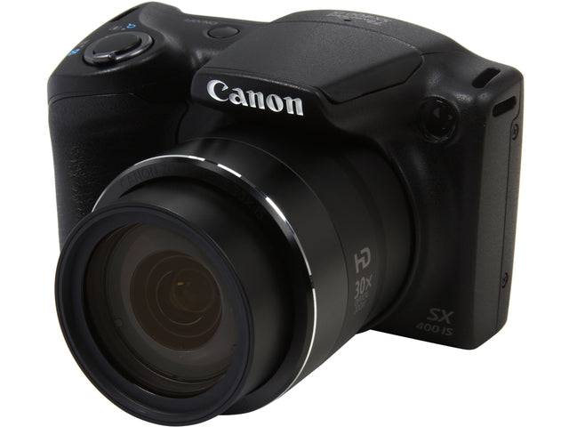 Canon PowerShot SX400 Digital Camera with 30x Optical Zoom (Black)