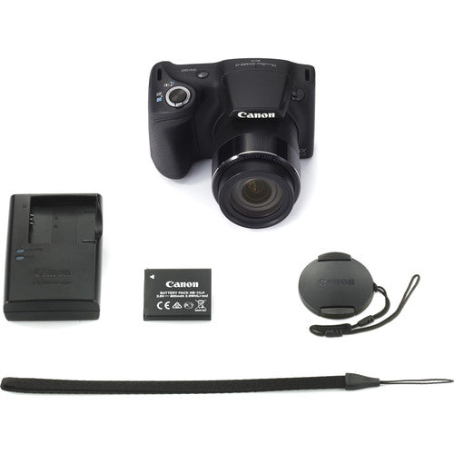 Canon PowerShot SX420 IS Digital Camera (Black) with Canon Carrying Case | 16GB Memory Card &amp; Spider Tripod Bundle