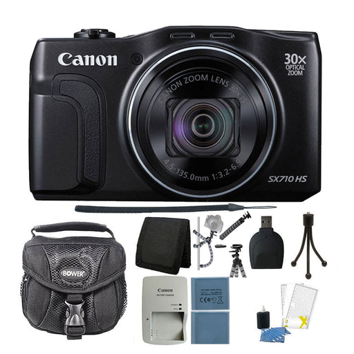 Canon PowerShot SX710 HS 20.3 MP Digital Camera Black Starter Kit