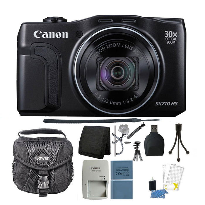 Canon PowerShot SX710 HS 20.3 MP Digital Camera Black Starter Kit