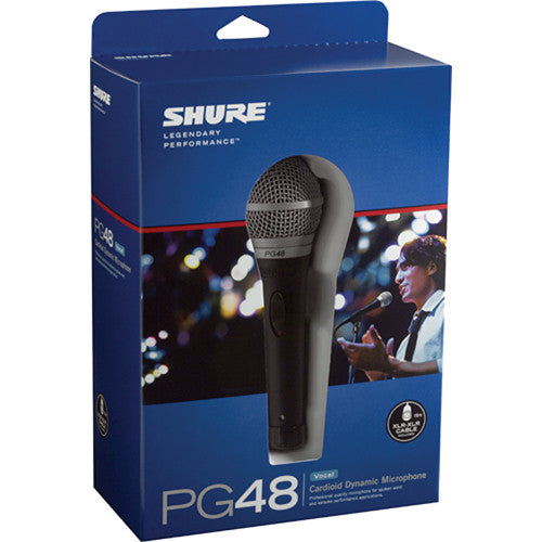 Shure PG48-XLR Cardioid Dynamic Vocal Microphone