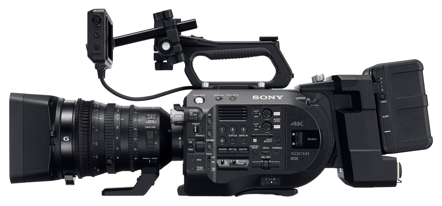 Sony PXW-FS7M2 4K XDCAM Super 35 Camcorder with Metabones MB_PL-E-BT1 PL to E-Mount Adapter with Internal Flocking