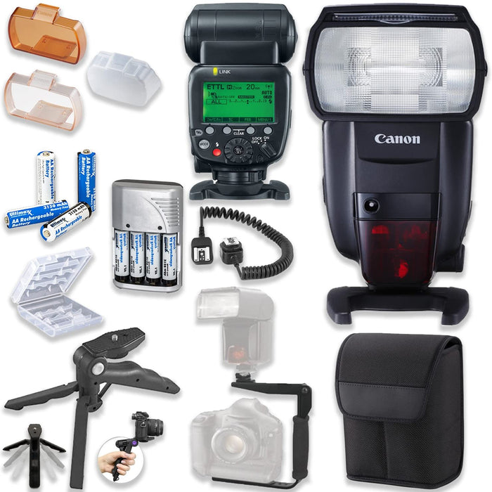 Canon Speedlite 600EX II-RT| Supreme Bundle W/Flexible Steady Pod & More