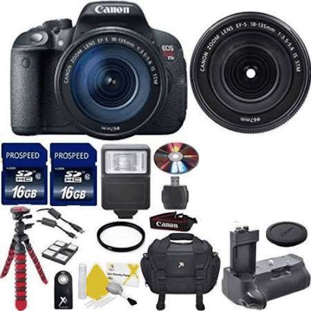 Canon EOS Rebel T5i / 800D, T7i Digital SLR Camera Bundle with EF-S 18-135mm IS USM Lens W/ ADDITIONAL ACCESSORIES