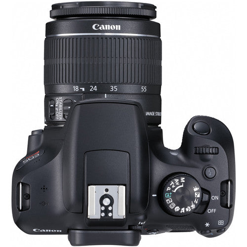 Canon EOS Rebel T6/2000D DSLR Camera with 18-55mm Lens and 75-300mm Lenses| 64GB MC| DSLR Bag |Flash | Tripod &amp; More