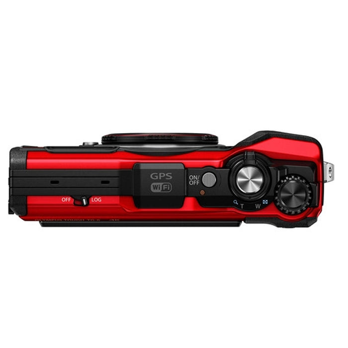 Olympus Tough TG-6 Digital Camera (Red) - With Premium Accessory LED Light Bundle