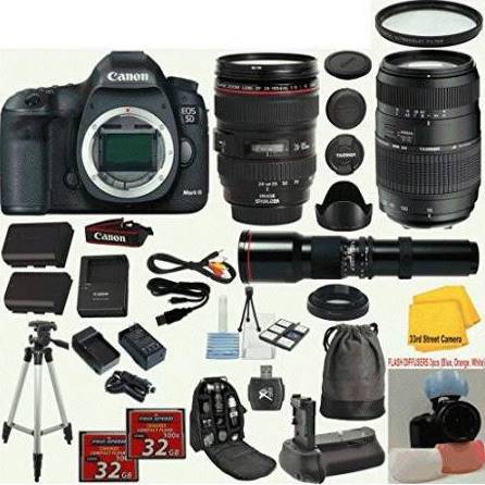 Canon EOS 5D Mark III / IV Full Frame CMOS Digital SLR Camera Bundle Kit