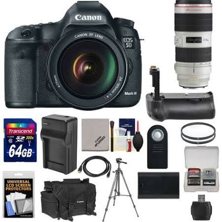 Canon EOS 5D Mark III / IV Digital SLR Camera with EF 24-105mm L IS USM Lens & 70-200mm f/2.8 L IS II Lens