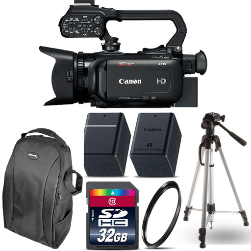 Canon XA15 Compact Full HD Camcorder with SDI, HDMI, and Composite Output with 32GB Starter Kit