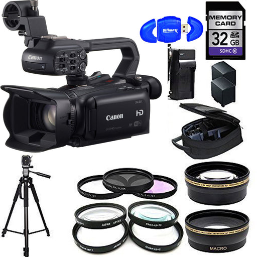 Canon XA20 Professional HD Camcorder - Essential Accessory Bundle