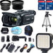 Canon XA30 HD Professional Camcorder + Wideangle Lens + Telephoto Lens + Lens Hood + 2 PC 32 GB Memory Cards + Tripod + LED Light + Backpack Case