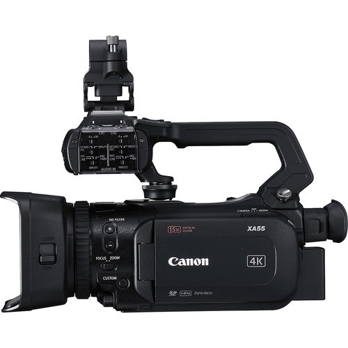 Canon XA55 Professional UHD 4K Camcorder with Shotgun Microphone &amp; Additional Accessories USA