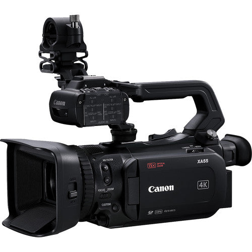 Canon XA55 Professional UHD 4K Camcorder with Microphone Essential Bundle USA