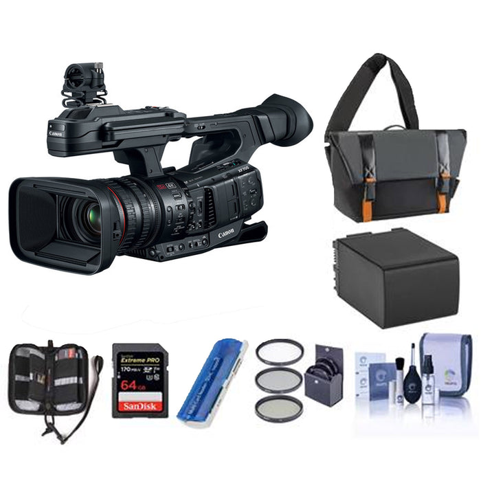 Canon XF705 4K 1&quot; Sensor XF-HEVC H.265 Pro Camcorder w/ Accessory Kit