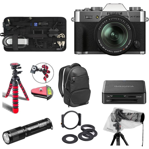 FUJIFILM X-T30 II Mirrorless Camera with 18-55mm Lens With Manfrotto Professional backpack &amp; More