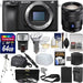 Sony Alpha a6500 4K Wi-Fi Digital Camera Body with 16-70mm f/4.0 Lens + 64GB Card + Case + Flash + Battery &amp; Charger + Tripod + Kit