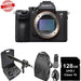 Sony a7R III 42.4MP Full-frame Mirrorless W/ Microphone Kit| 128GB Memory Card | DSLR Backpack Bundle