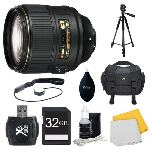 Nikon AF-S NIKKOR 105mm f/1.4E ED Starter Bundle