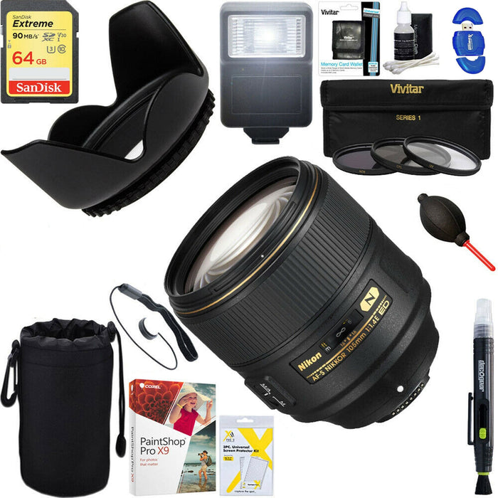 Nikon AF-S NIKKOR 105mm f/1.4E ED Professional Kit