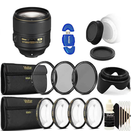 Nikon AF-S NIKKOR 105mm f/1.4E ED W/ Filter Kit