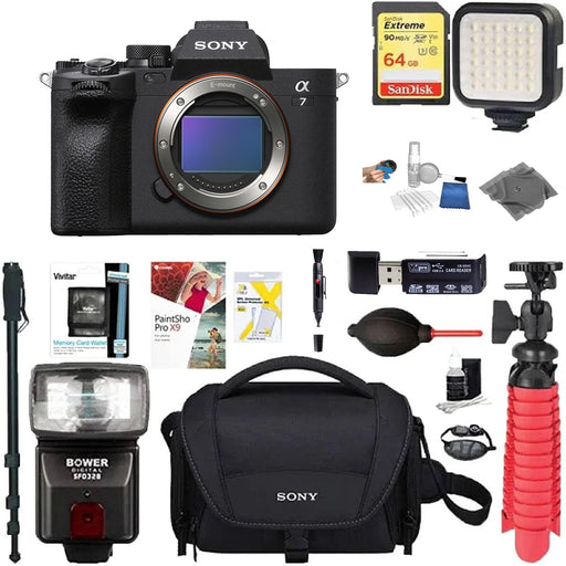 Sony a7 IV Mirrorless Camera Supreme Bundle w/ Slave Flash & More