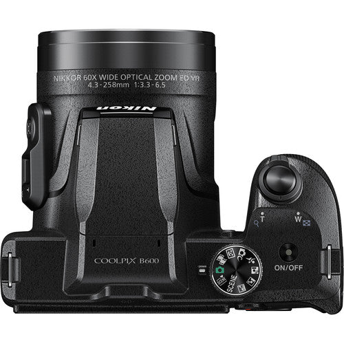 Nikon COOLPIX B600 Digital Camera (Black) with 16GB Memory Card 