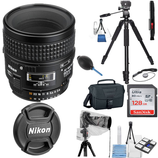 Nikon AF NIKKOR 50mm f/1.4D Autofocus Lens Rain Bundle