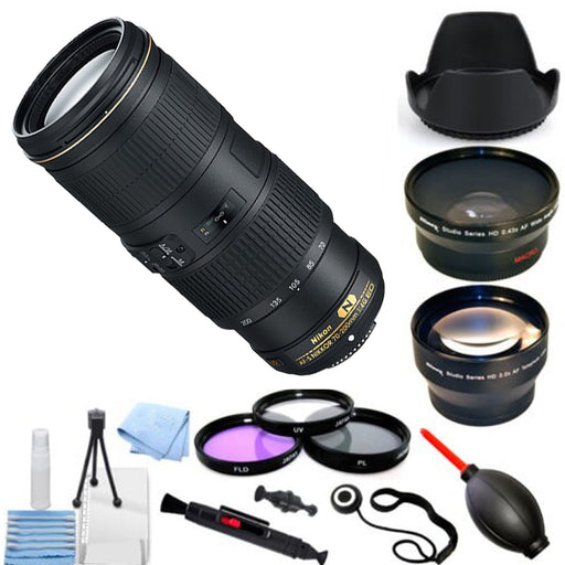 Nikon AF-S NIKKOR 70-200mm f/4G ED VR Lens Pro Bundle