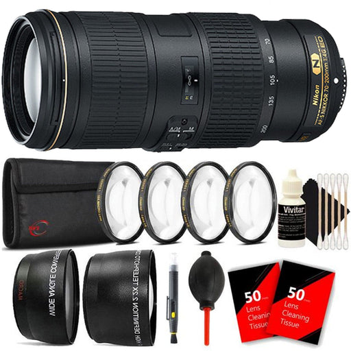 Nikon AF-S NIKKOR 70-200mm f/4G ED VR Lens Elite Bundle