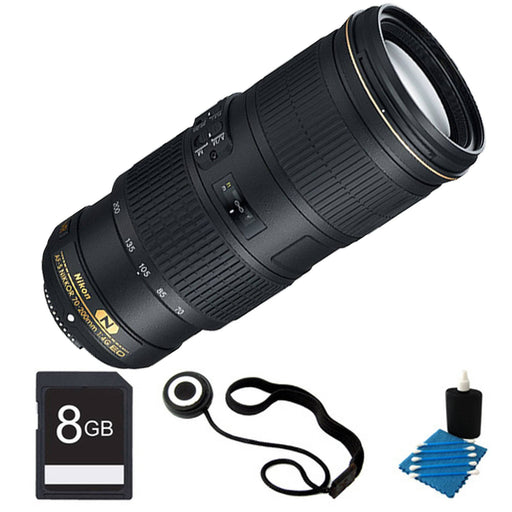 Nikon AF-S NIKKOR 70-200mm f/4G ED VR Lens Basic Bundle