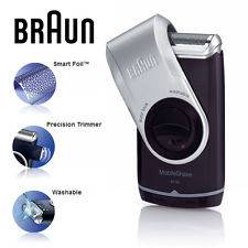 Braun Travel Cordless Mens Electric Shaver Silver Series M90 Razor M-90